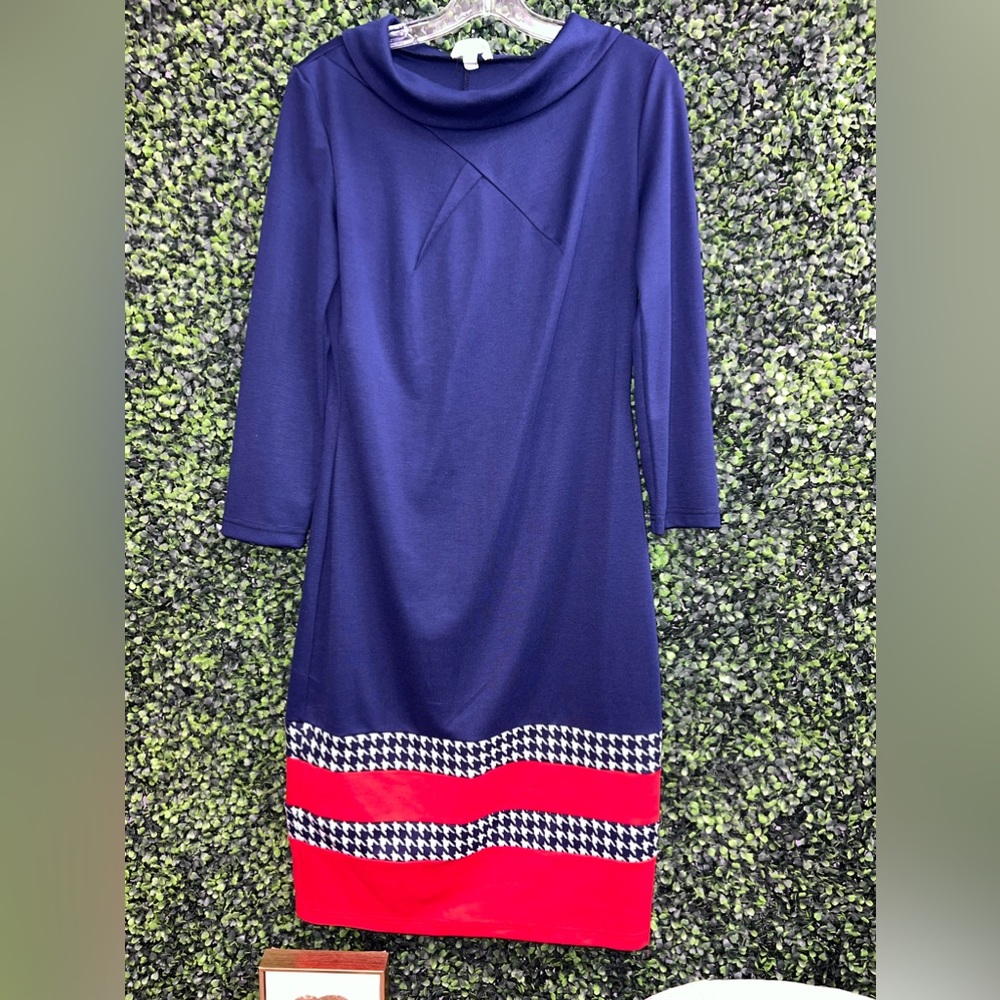 Lila Kass Navy Dress long sleeve